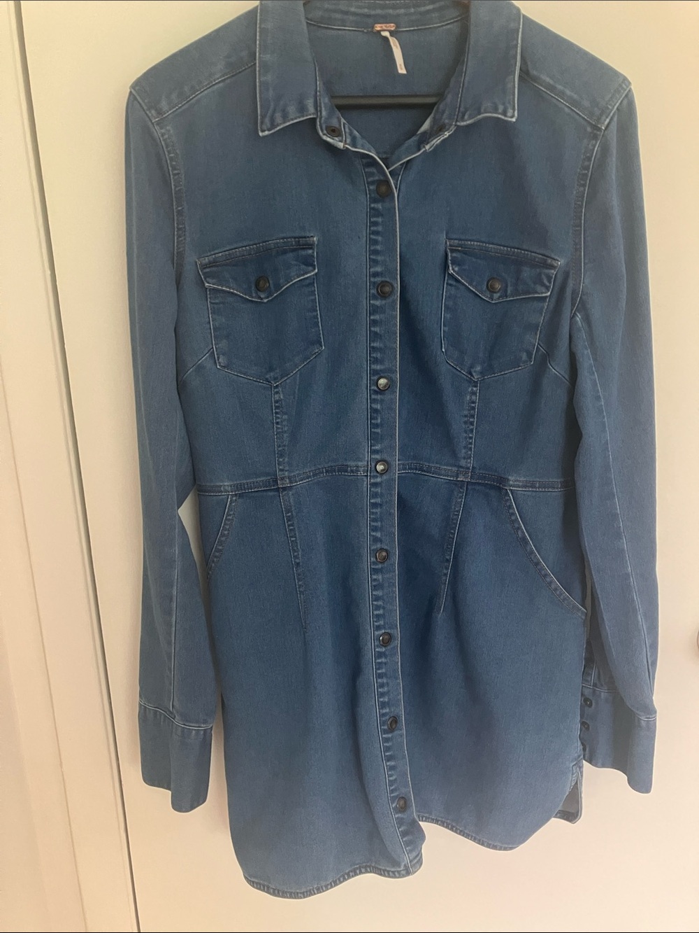 Free People Dynamite Denim Dress - Picture 4 of 6